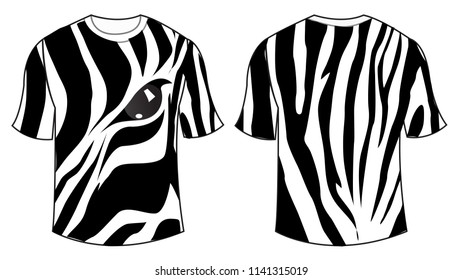 Zebra shirt design