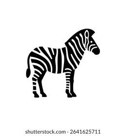 Zebra Side View Showing Stripes, African Wildlife Pattern