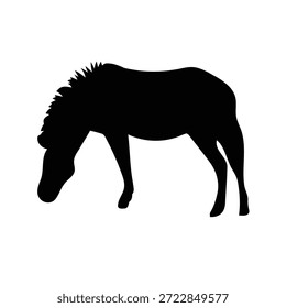 Design de vetor de pastelaria de silhueta de zebra