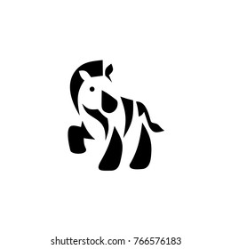 Zebra Silhouette Logo