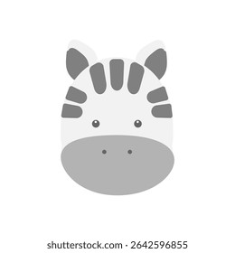 Material de ilustração de ícone simples de zebra