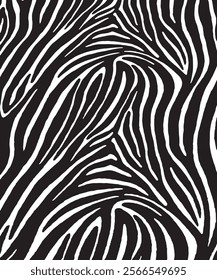 Zebra skin background vector. Animal fur, vector background for Fabric design, wrapping paper, textile, and wallpaper