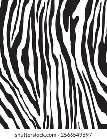 Zebra skin background vector. Animal fur, vector background for Fabric design, wrapping paper, textile, and wallpaper