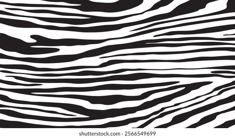 Zebra skin background vector. Animal fur, vector background for Fabric design, wrapping paper, textile, and wallpaper