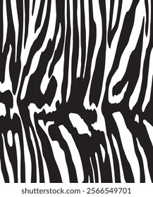 Zebra skin background vector. Animal fur, vector background for Fabric design, wrapping paper, textile, and wallpaper