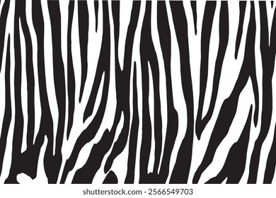 Zebra skin background vector. Animal fur, vector background for Fabric design, wrapping paper, textile, and wallpaper