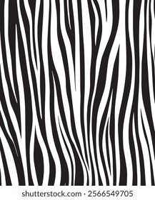 Zebra skin background vector. Animal fur, vector background for Fabric design, wrapping paper, textile, and wallpaper