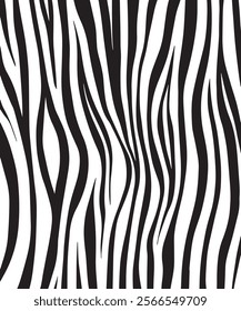 Zebra skin background vector. Animal fur, vector background for Fabric design, wrapping paper, textile, and wallpaper