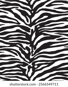 Zebra skin background vector. Animal fur, vector background for Fabric design, wrapping paper, textile, and wallpaper