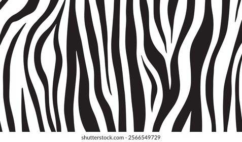 Zebra skin background vector. Animal fur, vector background for Fabric design, wrapping paper, textile, and wallpaper