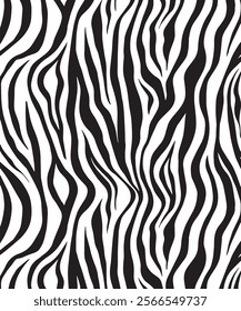 Zebra skin background vector. Animal fur, vector background for Fabric design, wrapping paper, textile, and wallpaper