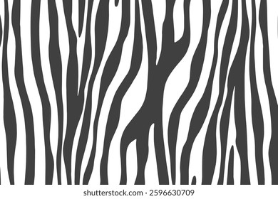 Zebra skin background vector. Animal fur, vector background for Fabric design, wrapping paper, textile, and wallpaper	