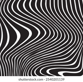 Zebra skin Hand drawn pattern design on white background. Seamless Zebra Smooth Stripes Background Pattern. Zebra skin pattern design. Zebra seamless texture pattern design.