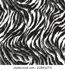 Patrón de piel de cebra, diseño abstracto de cuero animal sin costuras