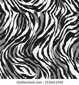 Zebra-Hautmuster, tierische Hautstruktur nahtloses Design