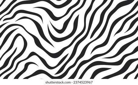 zebra skin pattern background. Vector illustration