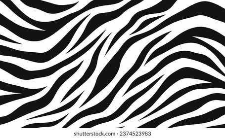 zebra skin pattern background. Vector illustration