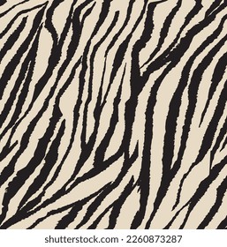 Zebra skin pattern. Seamless animal print design. 