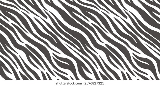 Zebra skin pattern trends. Animal fur. vector illustration.