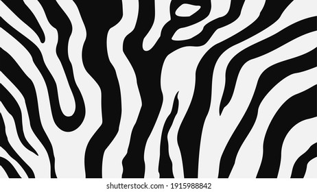 Zebra Skin Pattern Vector Background Hand Stock Vector (royalty Free 