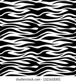 Zebra skin pattern in vector graphics. Design for backgrounds, wallpapers, covers and packaging.