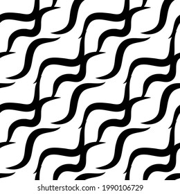 Zebra skin repeated seamless pattern. Black and white colors.
