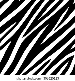 Zebra skin seameless vector background 