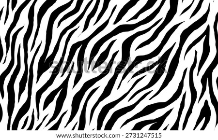 zebra skin seamless pattern background. organic wavy stripes background. hand drawn zebra fur pattern for textile print, wallpaper, or wrapping paper.