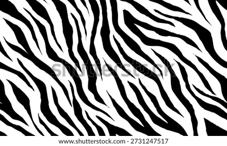 zebra skin seamless pattern background. organic wavy stripes background. hand drawn zebra fur pattern for textile print, wallpaper, or wrapping paper.