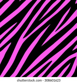 Zebra skin seamless vector background