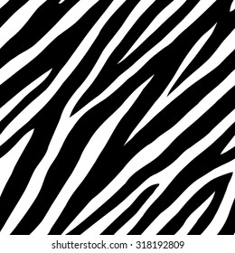 Zebra skin seamless vector background

