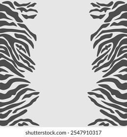 zebra skin stencil art artwork abstract seamless geometric graphic decoration ethnic outline template wallpaper printed fabric pattern hand drawn contour shape background ombre gray
