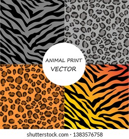 Zebra skin, stripes pattern. leopard seamless pattern