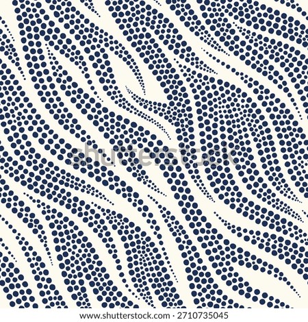 Zebra skin texture seamless pattern with dotted flat.