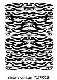 Zebra skin vector illustration, abstract background