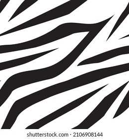 zebra skin vector print. seamless pattern for clothing or print