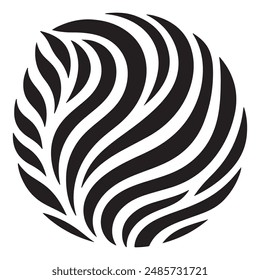  Zebra Strip Pattern Icon Vector on a White Background