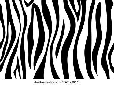 Zebra Print Zebra Stripes Black White Stock Vector (Royalty Free ...
