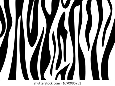 Zebra Stripe Backgroundvector Illustration Pattern Stock Vector ...