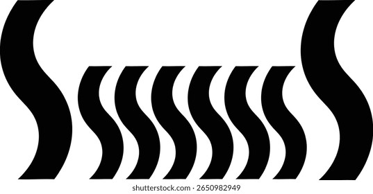 zebra striped background Set of 6 isolated seamless decorative vector edges for design. Scalloped edge seamless brush strokes set. Simple scalloped border.	