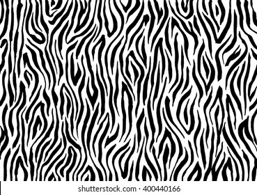 Zebra stripes abstract pattern, line art background, print fabric. Amazing hand drawn vector illustration. Poster, banner, web mobile interface template. Black and white