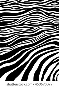 Zebra stripes, animal skin, tiger stripes, abstract pattern, line background, print fabric. Amazing hand drawn vector illustration. Poster, banner, web mobile interface template. Black and white