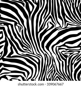 Zebra Stripes . Background. A seamless pattern. Vector.