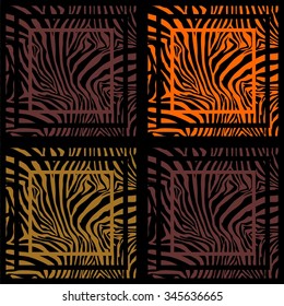 Zebra Stripes . Background. A seamless pattern. Square. Ceramic tile. Mosaic.