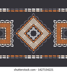 Zebra stripes. Ethnic boho seamless pattern. Lace. Embroidery on fabric. Patchwork texture. Weaving. Traditional ornament. Tribal pattern. Folk motif. Can be used for wallpaper, textile, wrapping.