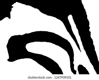 Zebra Stripes Pattern. Zebra print, animal skin, tiger stripes, abstract pattern, line background, fabric. Amazing hand drawn vector illustration. Poster, banner. Black and white artwork.