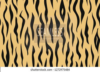 Zebra Stripes Pattern. Zebra print, animal skin, tiger stripes, abstract pattern, line background, fabric. Amazing hand drawn vector illustration. Poster, banner. Black and white artwork monochrome