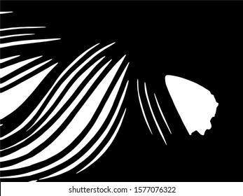 Zebra Stripes Pattern. Zebra print, animal skin, tiger stripes, abstract pattern, line background, fabric. Amazing hand drawn vector illustration. Poster, banner. Black and white artwork.