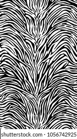 Zebra Stripes Seamless Pattern