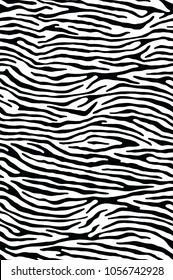 Zebra Stripes Seamless Pattern